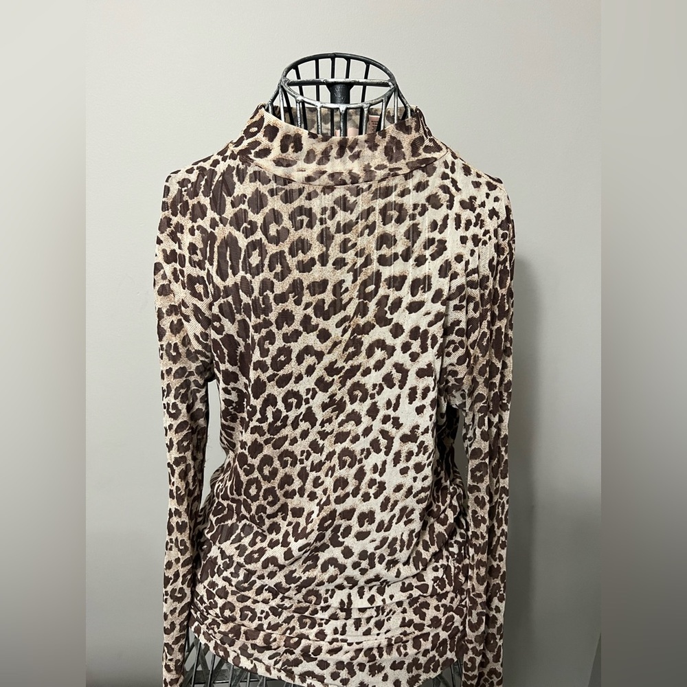 Willow & Root by Buckle Sheer Cheetah Print Top